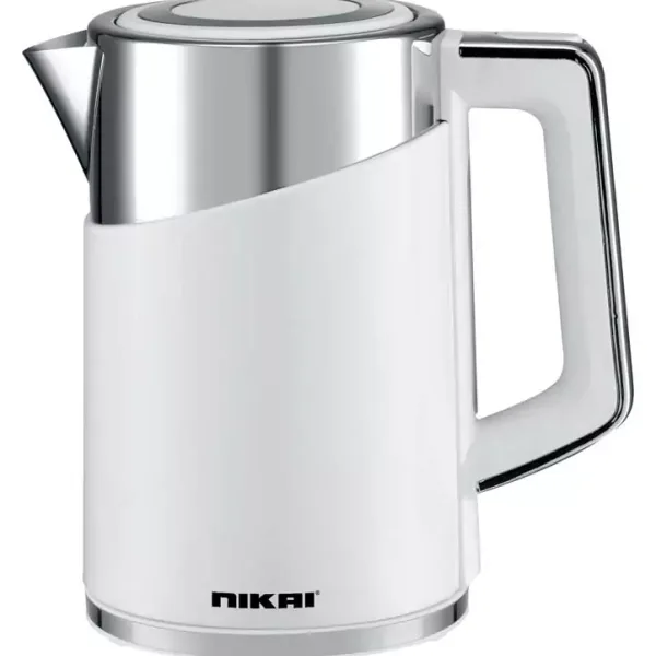 Nikai Jug Kettle 1.7L Plastic Double Layer 2200W NK820T1 Boil Dry Protection With Indicator Light Matt Finish Cool Touch Double Layer