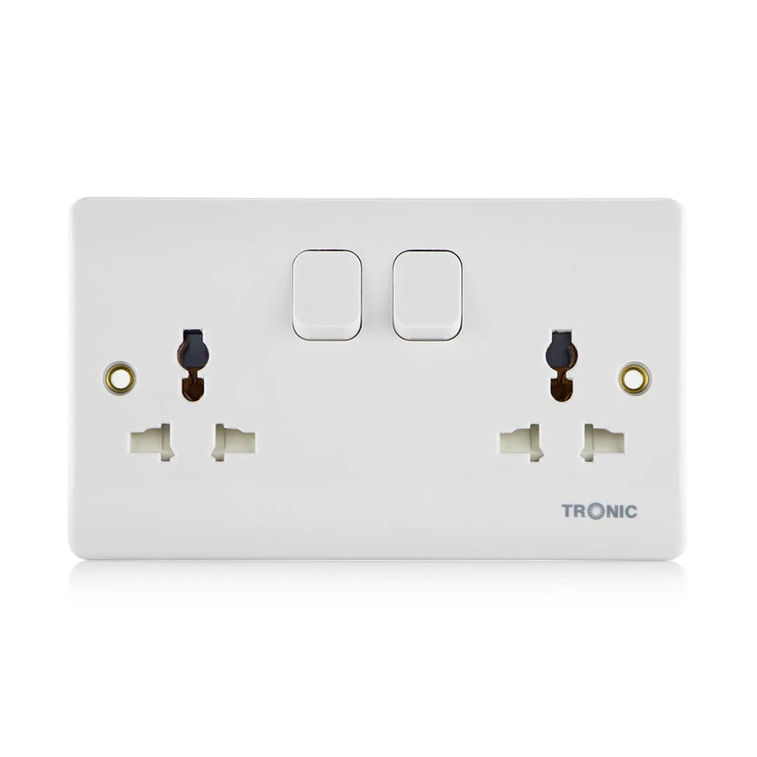 Tronic Twin Switch Socket Universal