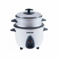 Nikai Rice Cooker 1L Keep Warm Function Teflon Coated Inner Pot 400w NR701A Aluminum Steamer Detachable Power Cord Indicator Lights