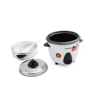 Nikai Rice Cooker 1L Keep Warm Function Teflon Coated Inner Pot 400w NR701A Aluminum Steamer Detachable Power Cord Indicator Lights