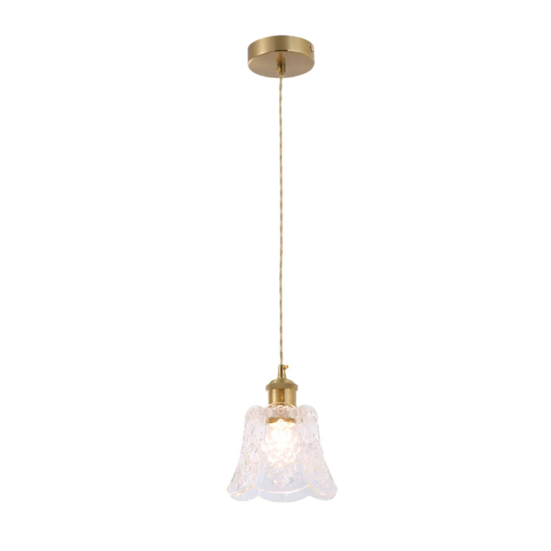 Tronic Vintage Floral Crystal Pendant Light 1*E27