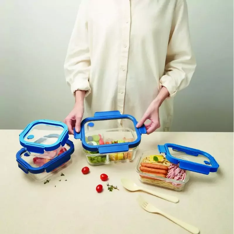 Ocean Rego Food Container Box, Rectangle, Blue Tide 1050ml 4GP002C037C01