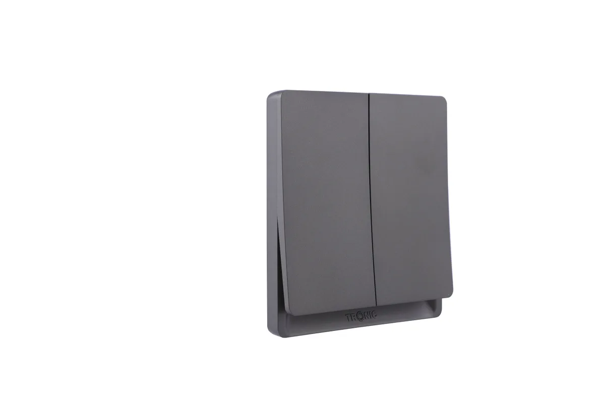 Tronic 2-Gang 2-Way Switch - Grey