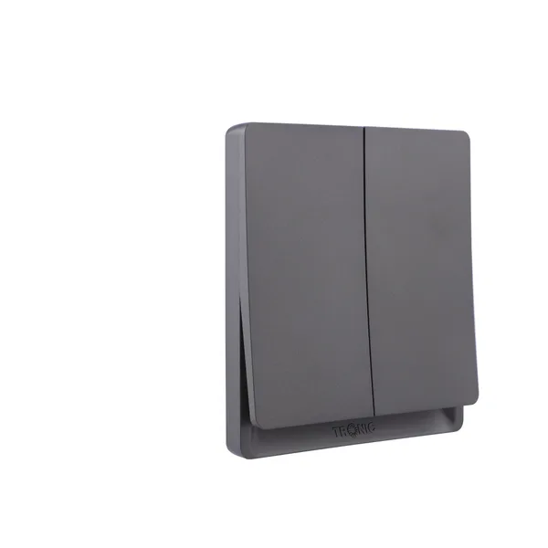 Tronic 2-Gang 2-Way Switch - Grey