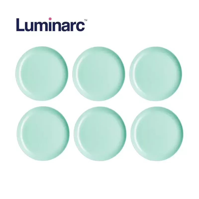 Luminarc Diwali Dinner Plate 25cm Light Turquoise (Pack of 6pcs)