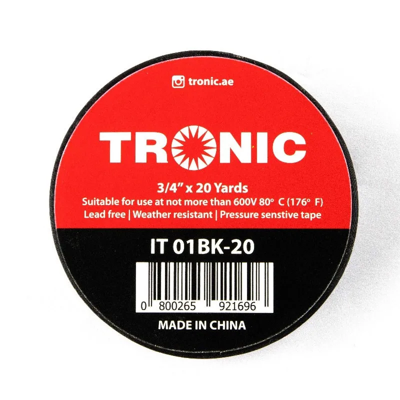 Tronic Insulation Tape 20 Yard - Black