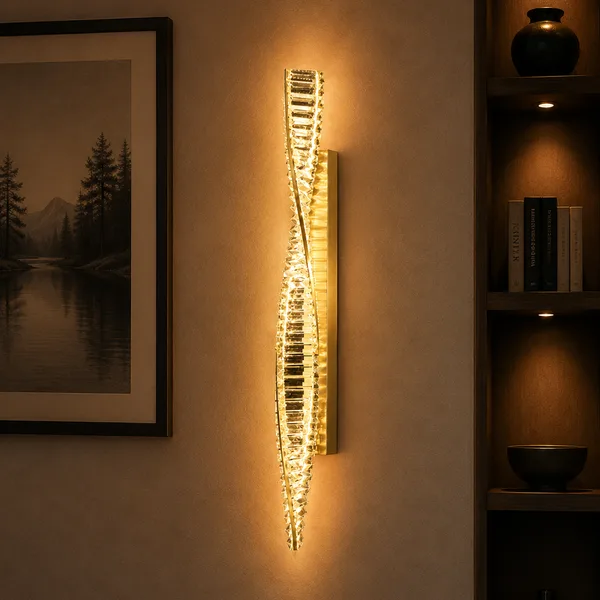 Tronic Twisted Crystal LED Wall Light