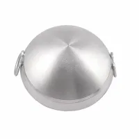 Nadstar Aluminium Karai 17" No9 Heavy Base Aluminum Kadai Deep Frying Kadai with Handle for Kitchen