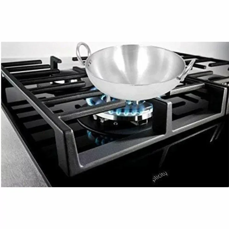 Nadstar Aluminium Karai 17" No9 Heavy Base Aluminum Kadai Deep Frying Kadai with Handle for Kitchen