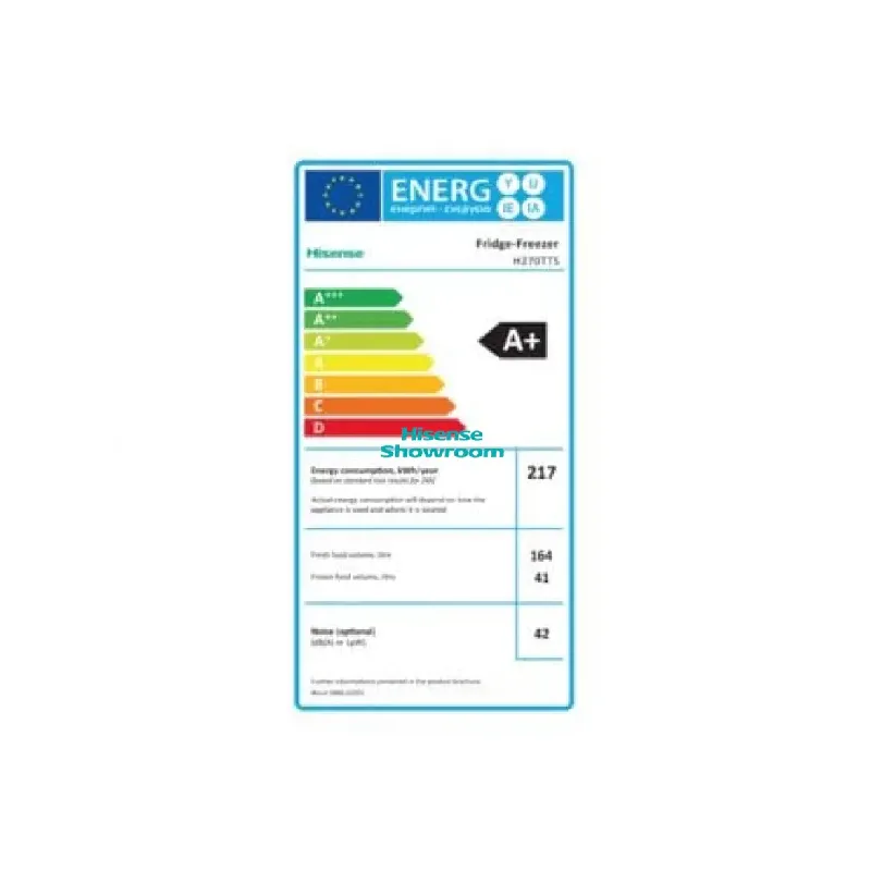 Hisense Refrigerator 205L Double Door, Top Freezer, Titanium Silver RD-27DR4SA