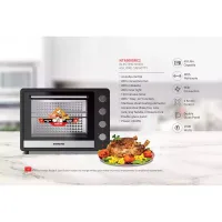 Nikai Oven Electric 65l with Rosting Fuction 4 Knobs Control 2200w NT6500SRC2 120 Mins Timer Convection Function Stainless Steel Heating Elements Inner Light Double Glass Panel