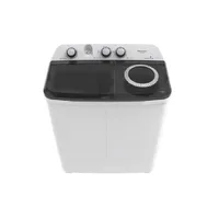 Hisense Washing Machine 6kg Manual, Twin Tub, Rust Proof, Plastic Body, Low Noise, White WSXL601