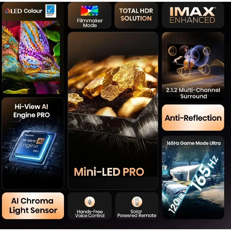 Hisense ULED Smart 4K Mini-LED TV, 100″, 100U7Q Pro