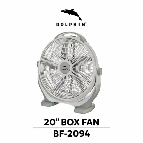 Dolphin Box Fan 20" 70W 3 Speeds BF-2094