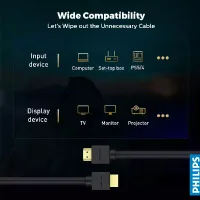 Philips Ultra High Speed HDMI 2.1 Cable 1.5m, Certified 8K 60Hz UHD with Dynamic HDR SWV9431C/00