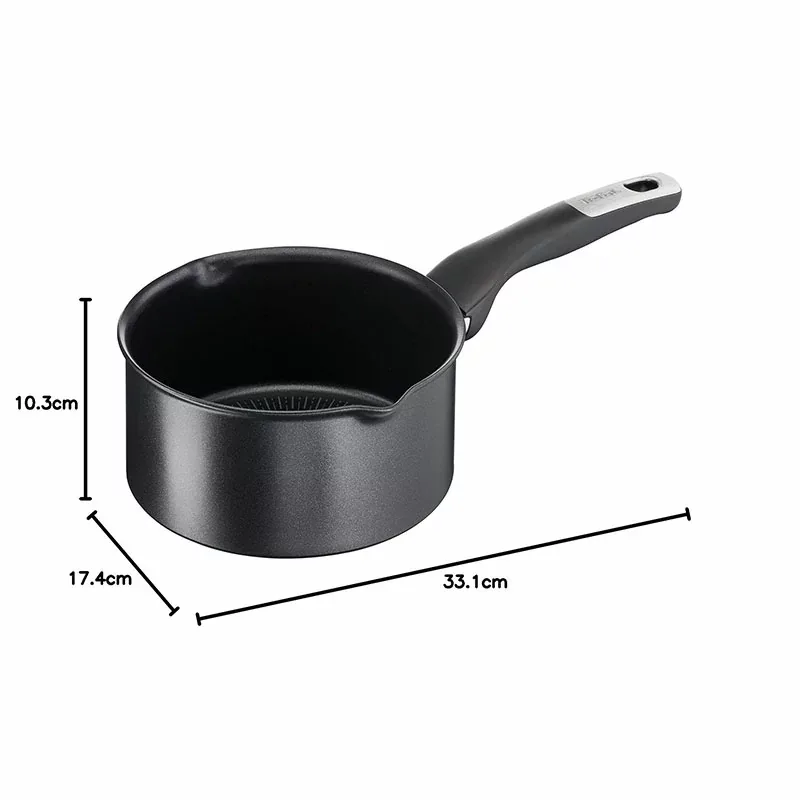 Tefal Unlimited Saucepan 16 CM All Hobs Titanium Non Stick Anti Scratch Safe Non Stick G6 Unlimited Round Saucepan With Pouring Edge Pan Cast Aluminum G2552802