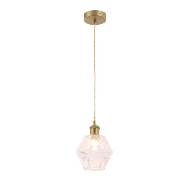 Tronic Diamond-Cut Glass Pendant Light 1*E27