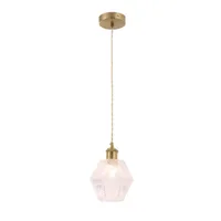 Tronic Diamond-Cut Glass Pendant Light 1*E27