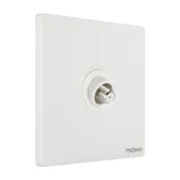 Tronic Glossy White - Satellite Socket