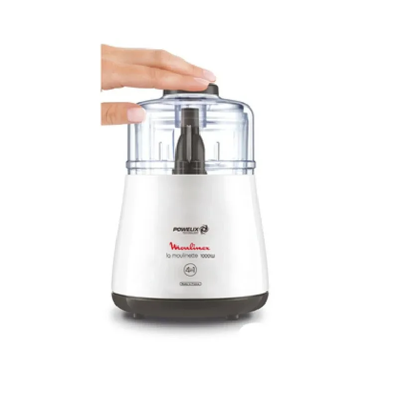 Moulinex Multi Moulinette Chopper 1000W, Powelix Blade Technology, 6 in 1 Functions Blade for Blending, Mixing and Chopping, Easy 1-2-3 Start Up, Ultra Powerful Motor, DPA144
