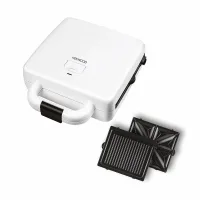 Kenwood Sandwich Toaster 4 Slice 2 in 1 Grill and Sandwich 1300w Smp94.A0wh - Non Stick Grill Plate Temperature Light Indicator Multifunctional