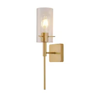 Tronic Modern Wall Lamp - Gold & Clear Glass