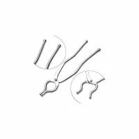 Nadstar Aluminum Pincer Sansi, Pakkad, Sandasi, chimta, Tongs, Utensil Holder with Handle Smart Kitchen Tool 284