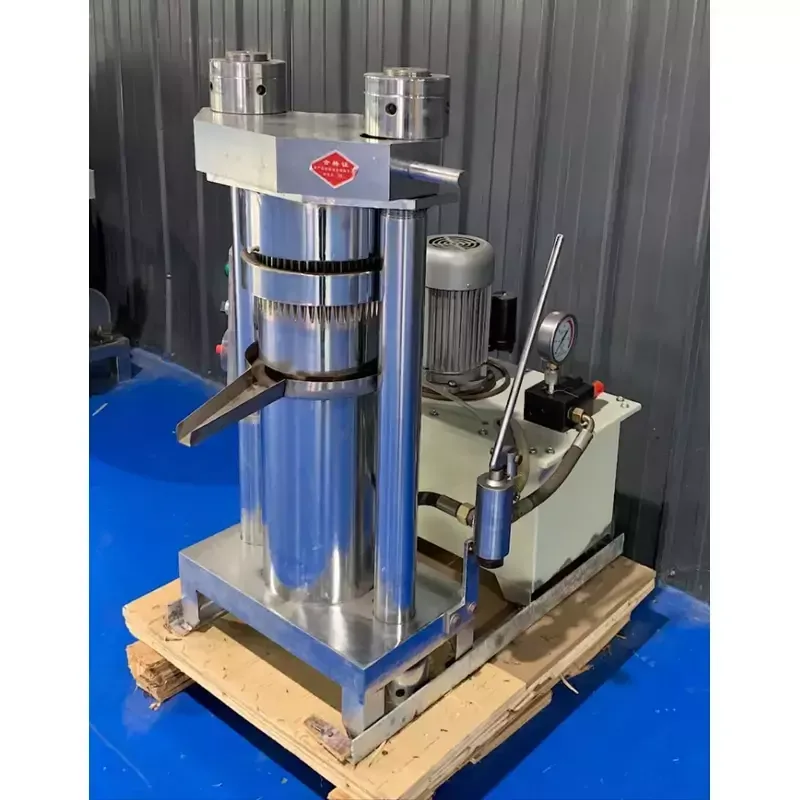 Commercial Electric Hydraulic Oil Press Machine, 30kg/hr High-Output Cold Press Extractor, Professional 1.8kW Industrial Oil Mill GD-180