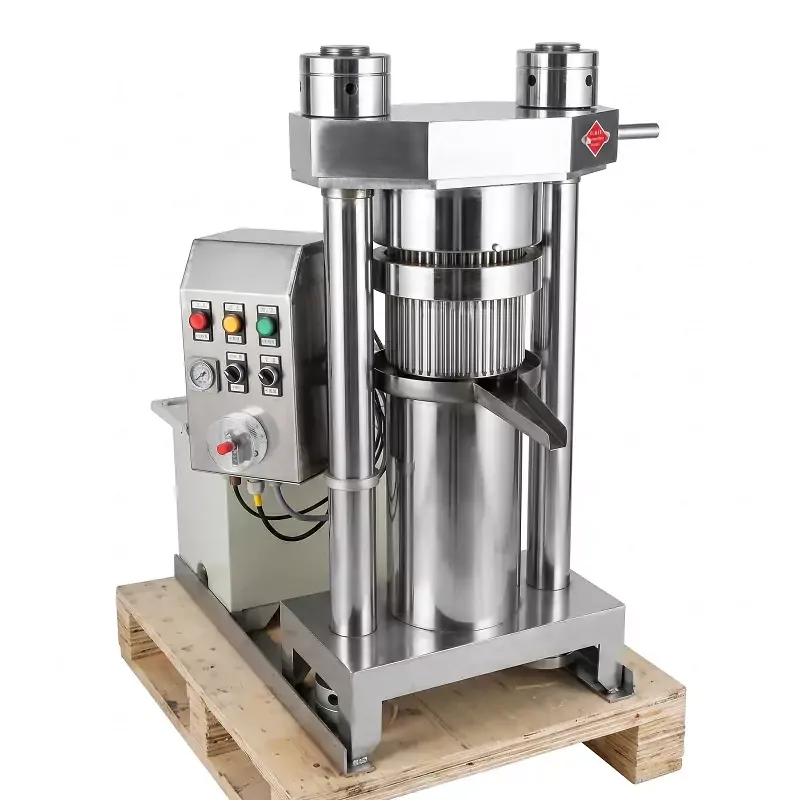Commercial Electric Hydraulic Oil Press Machine, 30kg/hr High-Output Cold Press Extractor, Professional 1.8kW Industrial Oil Mill GD-180