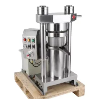 Commercial Electric Hydraulic Oil Press Machine, 30kg/hr High-Output Cold Press Extractor, Professional 1.8kW Industrial Oil Mill GD-180