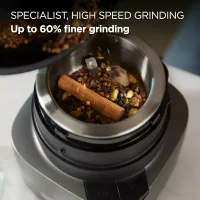 Kenwood Chopper and Grinder 2 in 1 500ml Plastic Bowl 800w Chp80.000si Powerful Metal Grinder and Electric Chopper with Eversharp Quadblades, Dripper Pro, Spatula for Wet Chopping & Dry Grinding