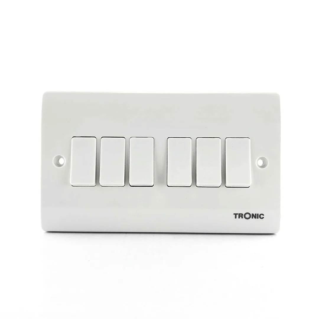 Tronic 6 Gang 2 Way Switch Standard