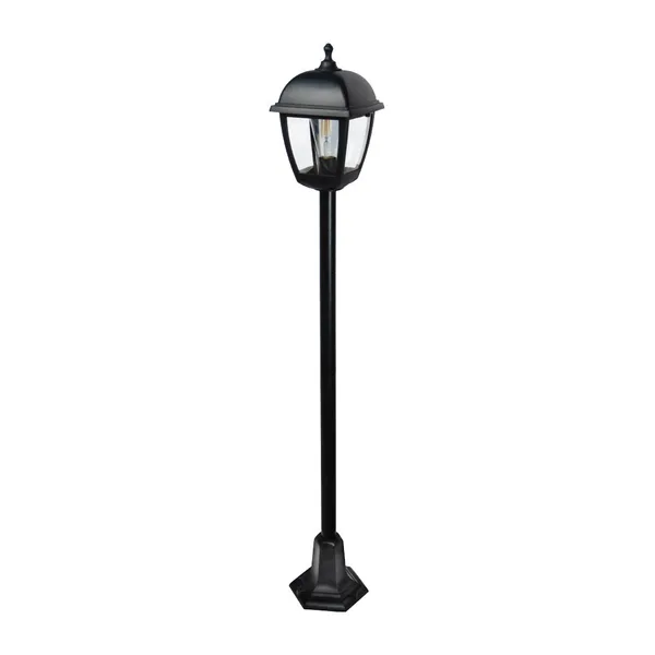Tronic Classic Outdoor Garden Post Light - E27 IP44 Black