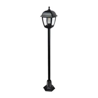 Tronic Classic Outdoor Garden Post Light - E27 IP44 Black