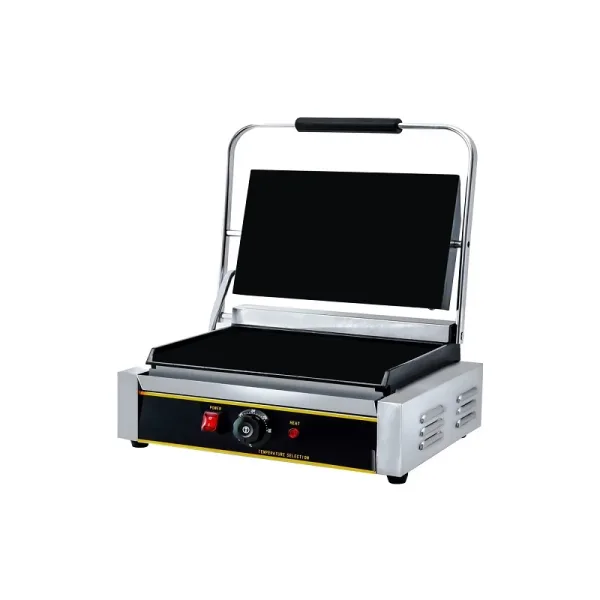 Commercial Electric Contact Grill, 2.2kW High-Power Full Flat Plates, Large Surface Professional Griddle Press WG-811EB