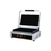 Commercial Electric Contact Grill, 2.2kW High-Power Full Flat Plates, Large Surface Professional Griddle Press WG-811EB
