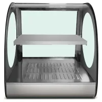 Commercial Electric Food Display Warme, Extra-Wide 3-Shelf Heated Showcase, Professional 1.5kW Glass Warming Cabinet HW-1200