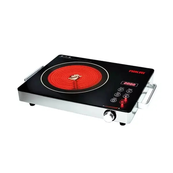 Nikai Hot Plate Infrared Cooker 6 Preset Cooking Option 2000W NIC300A Overheat Protection System Led Display Touch Control With Timer)