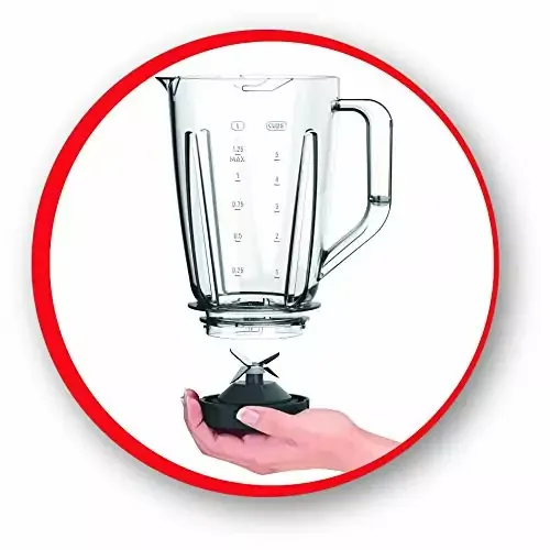 Moulinex Blender 600W Facilic Liquidizer 1.5Lwith Grinder LM422127