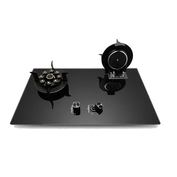 Homebase Gas Cooker 2 Burners Glass Top Built-In & Tabletop Cooking Stove HB-76-G4-T