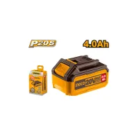Ingco Lithium-Ion Battery Pack 20V 4.0Ah with LED Battery Power Indicator FBLI2002