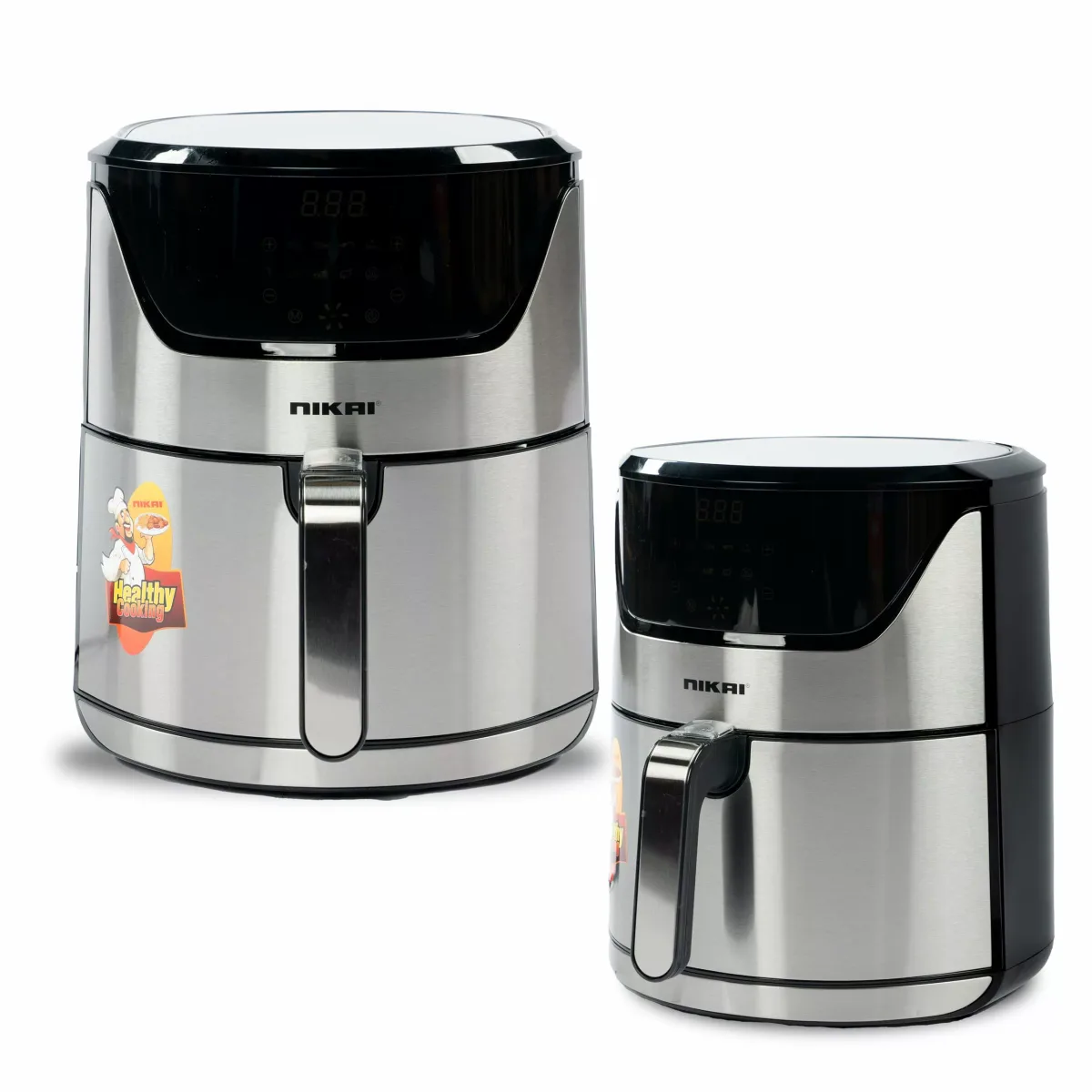 Nikai Airfryer 6L Digital 1800W NAF688DS 60 Mins Timer Detachable Frying Basket Operation Light Indicator