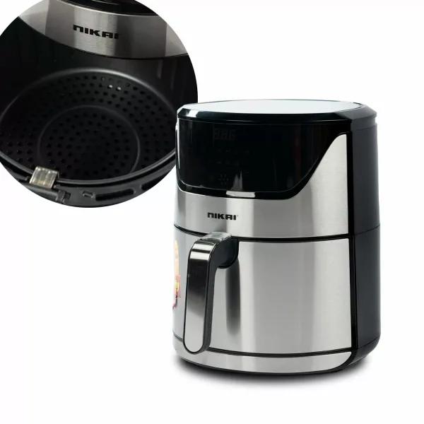 Nikai Airfryer 6L Digital 1800W NAF688DS 60 Mins Timer Detachable Frying Basket Operation Light Indicator