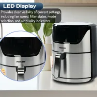 Nikai Airfryer 6L Digital 1800W NAF688DS 60 Mins Timer Detachable Frying Basket Operation Light Indicator