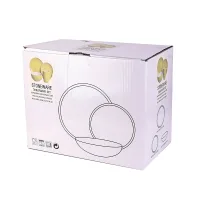 Nadstar Dinner Set 16pcs Porcelain Mug 4pcs , Plate 4pcs , Bowl 4pcs , Soup Plate 4pcs N-2023022