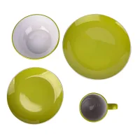 Nadstar Dinner Set 16pcs Porcelain Mug 4pcs , Plate 4pcs , Bowl 4pcs , Soup Plate 4pcs N-2023022