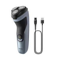 Philips Electric Cordless Shaver, ComfortCut Blades, Anti-Corrosion Shaving System, 3D Floating Heads, Shave Wet & Dry 3000X Series X3063
