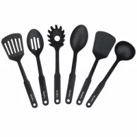 Decakila Spoon Set 6 Pcs Slotted Spoon Solid Spoon Ladle Pasta Server Slotted Turner Spatula Kmtt045b