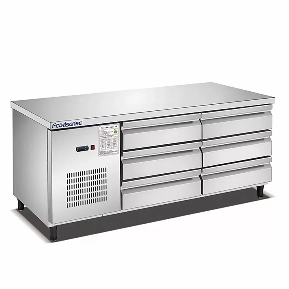Commercial Two Door Fridge Work Table TC0.4L2T