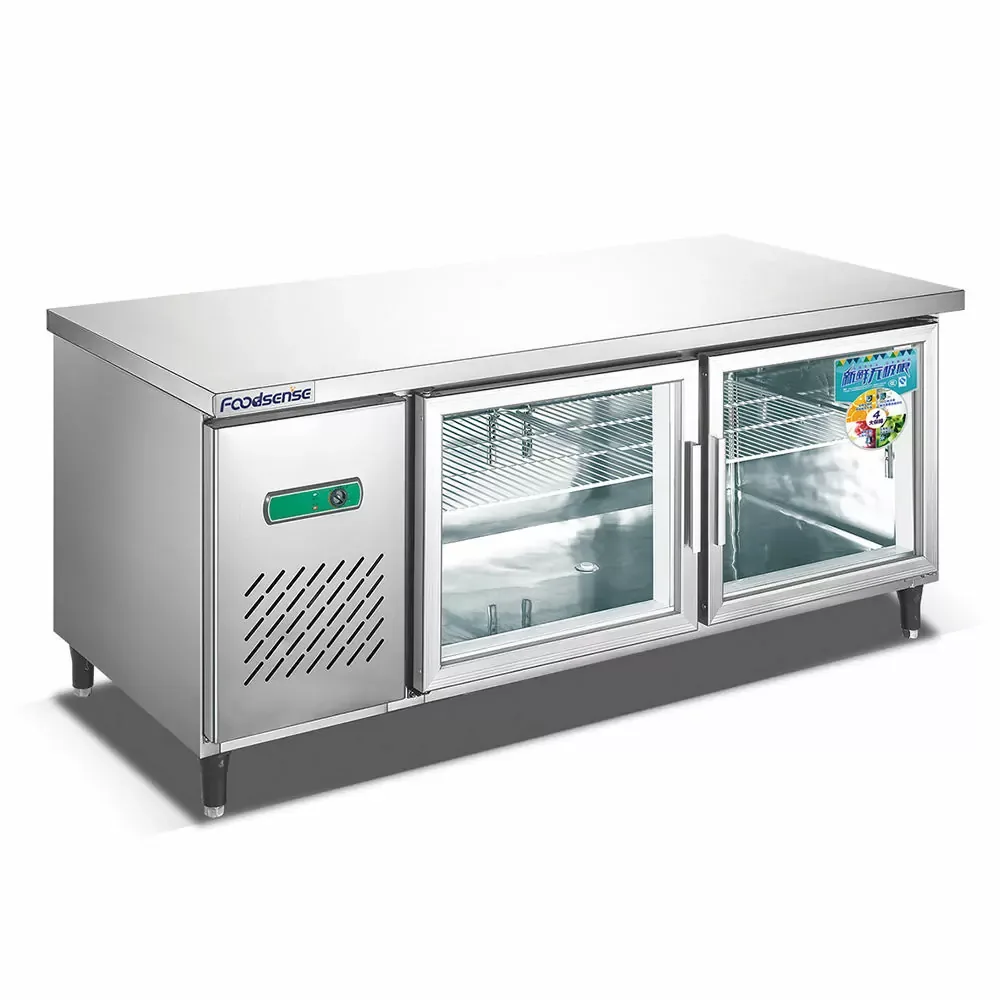 Commercial Two Door Fridge Work Table TC0.4L2T